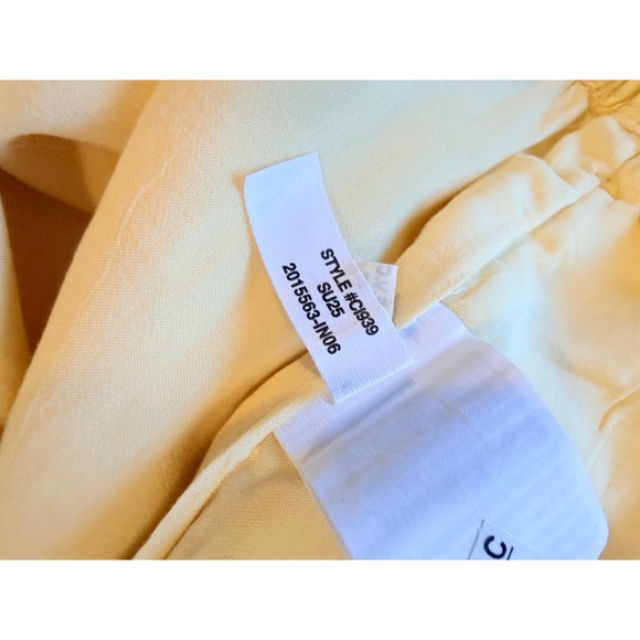 J.Crew‎ New Soleil pant in linen Yellow Large NWOT - Picture 8 of 8